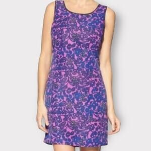 Anthropologie PIM + LARKIN Purple floral sleeveless Sheath dress women’s size M